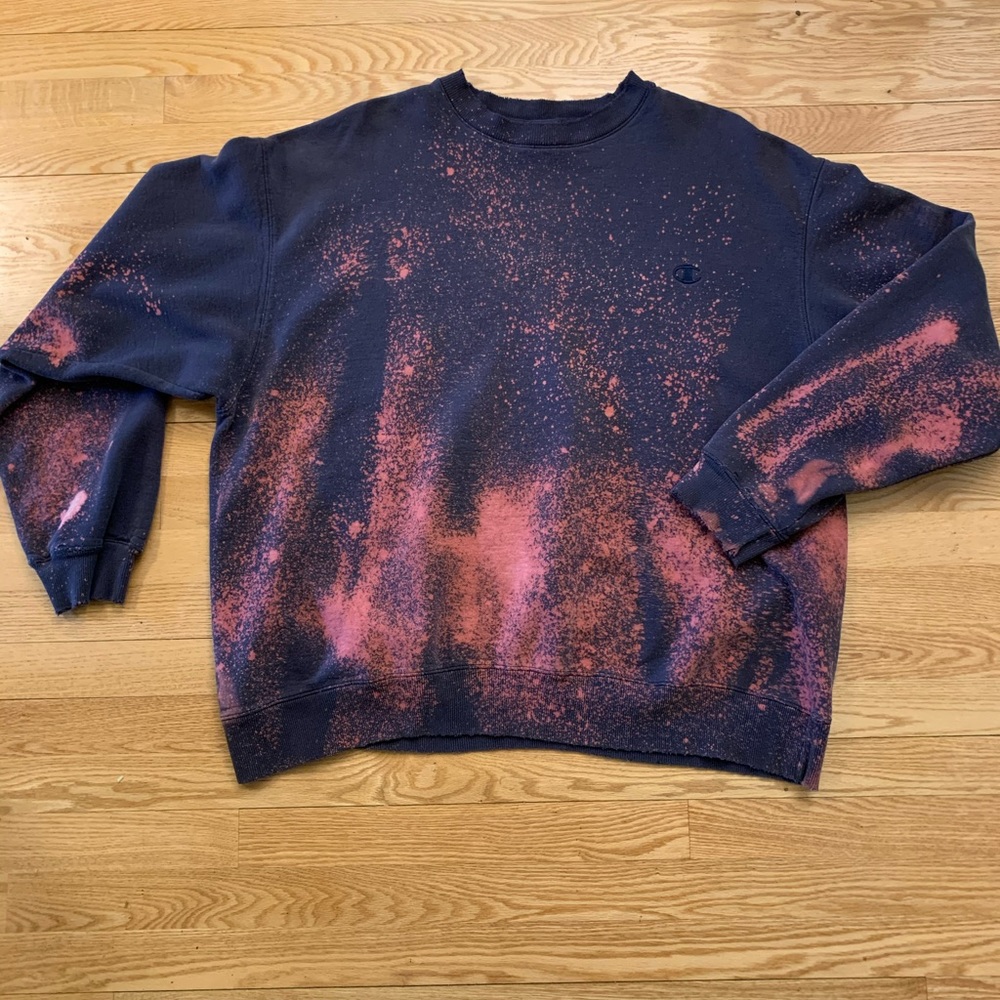 Bleached Vintage Champion Crew Neck